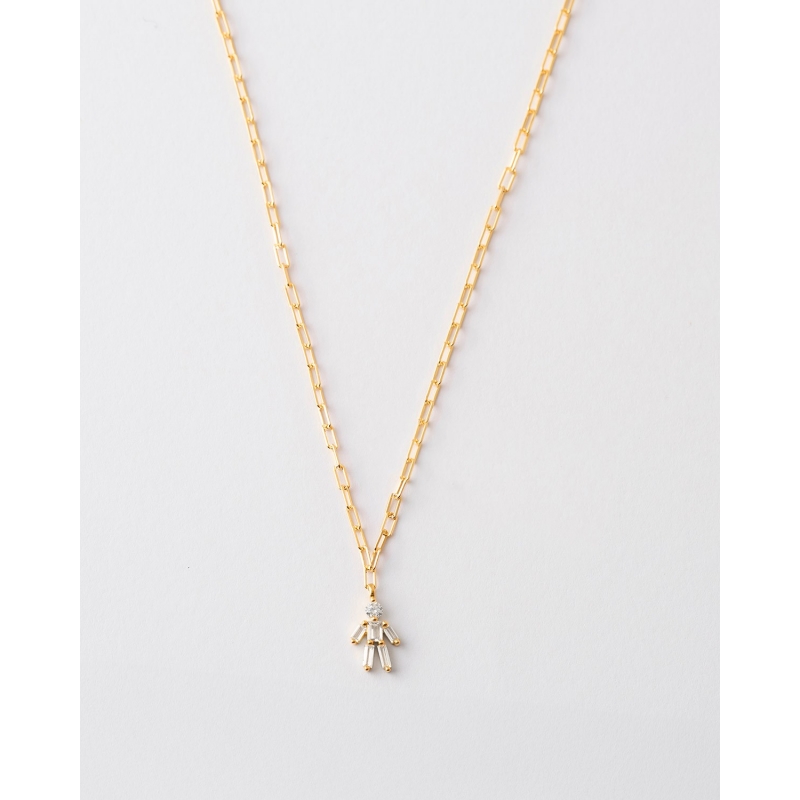 COLLAR SÍMBOLO NIÑO 12X9MM CIRCONITAS...