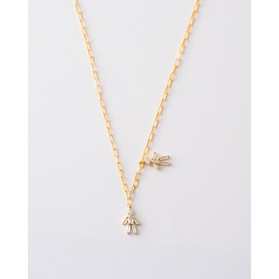 COLLAR SÍMBOLO NIÑO Y NIÑA...