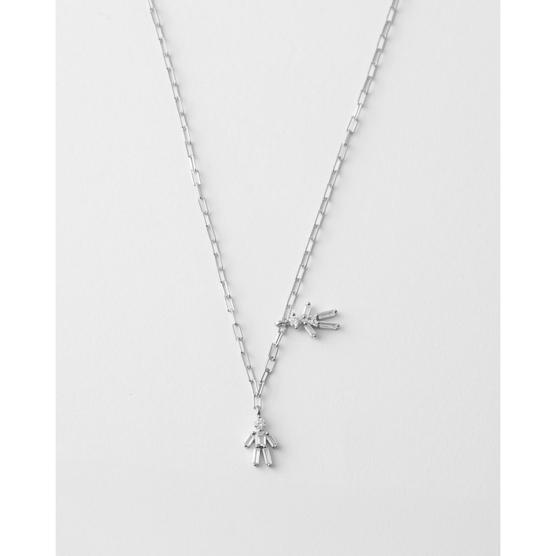 COLLAR SÍMBOLO NIÑO Y NIÑA 12X9MM...