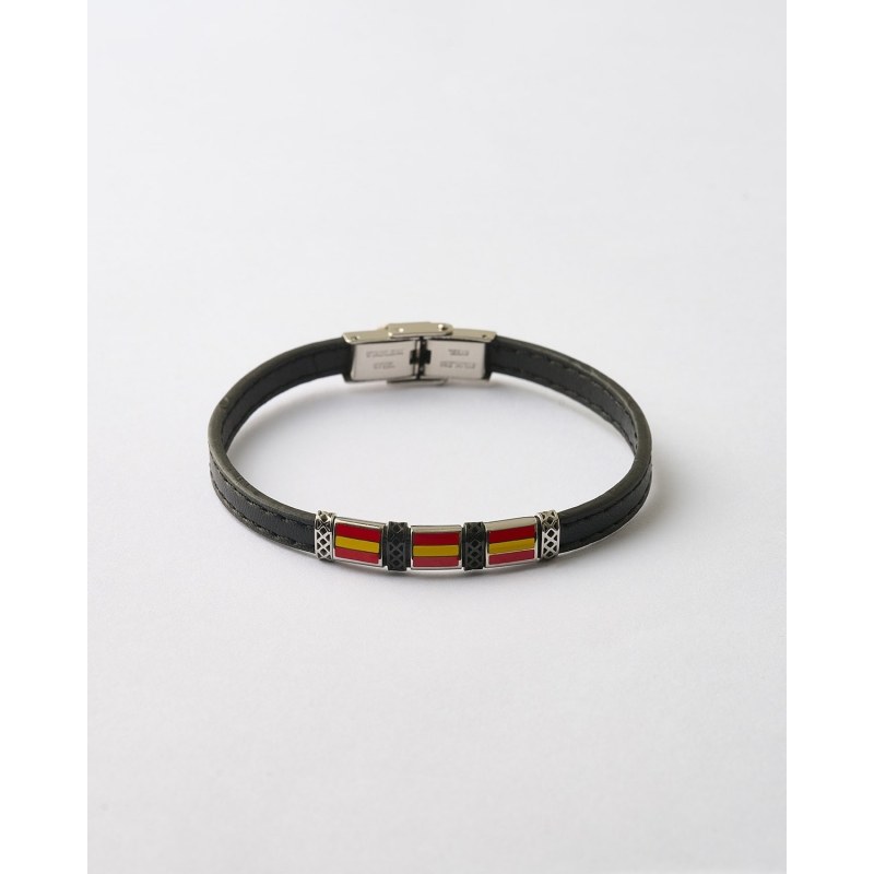 PULSERA CABALLERO TRIPLE BANDERA...