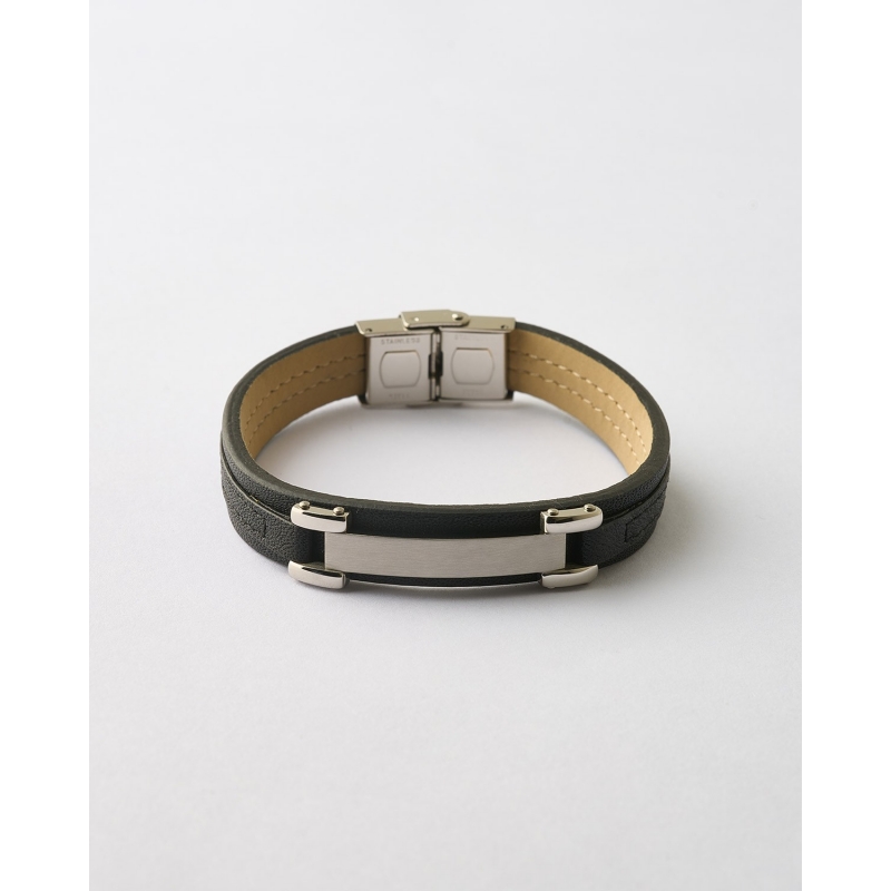 PULSERA CABALLERO LISA Y PLACA 