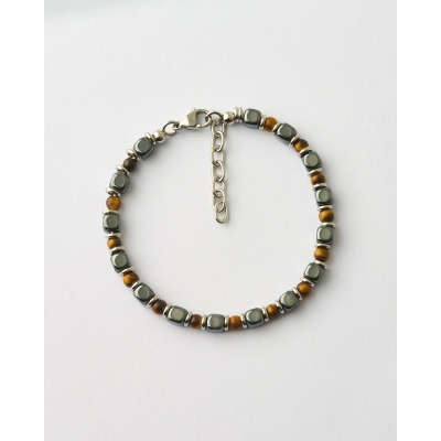 PULSERA CABALLERO BOLAS Y...