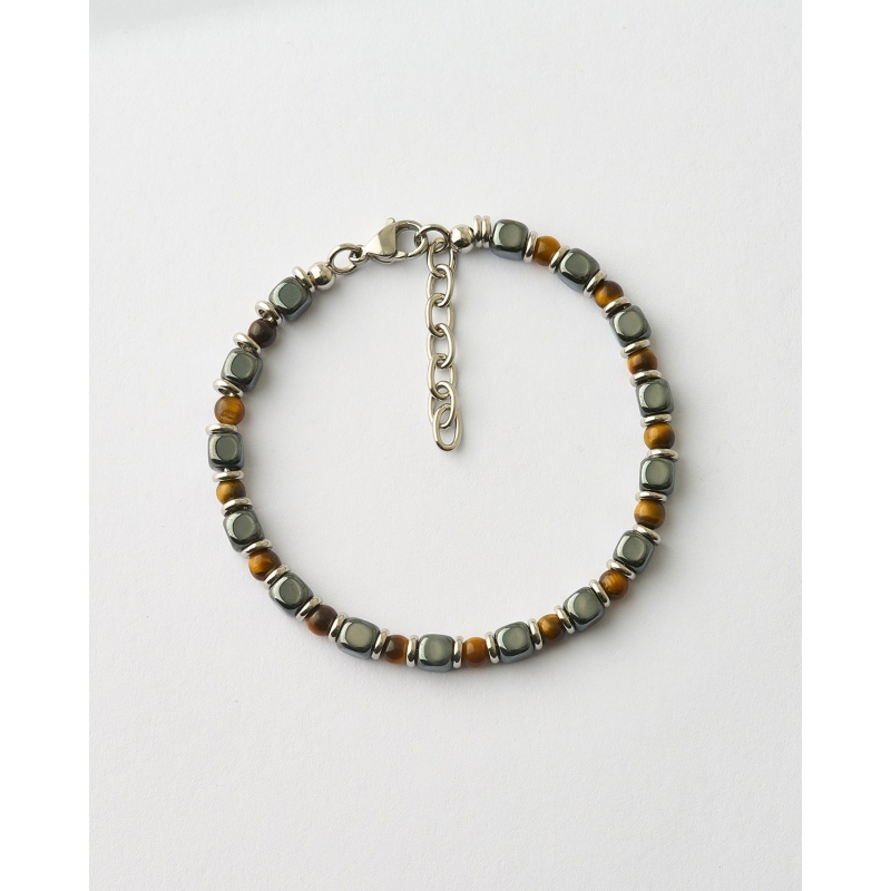 PULSERA CABALLERO BOLAS Y CUBOS OJO...