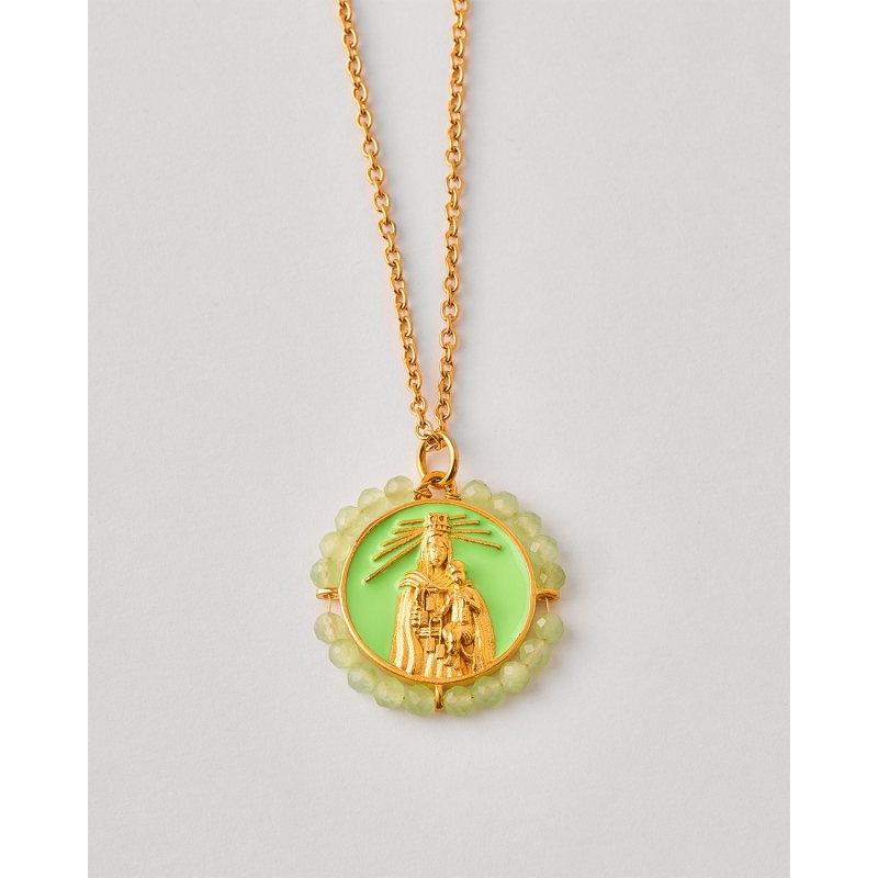 Collar Acero Medalla Virgen 20mm...