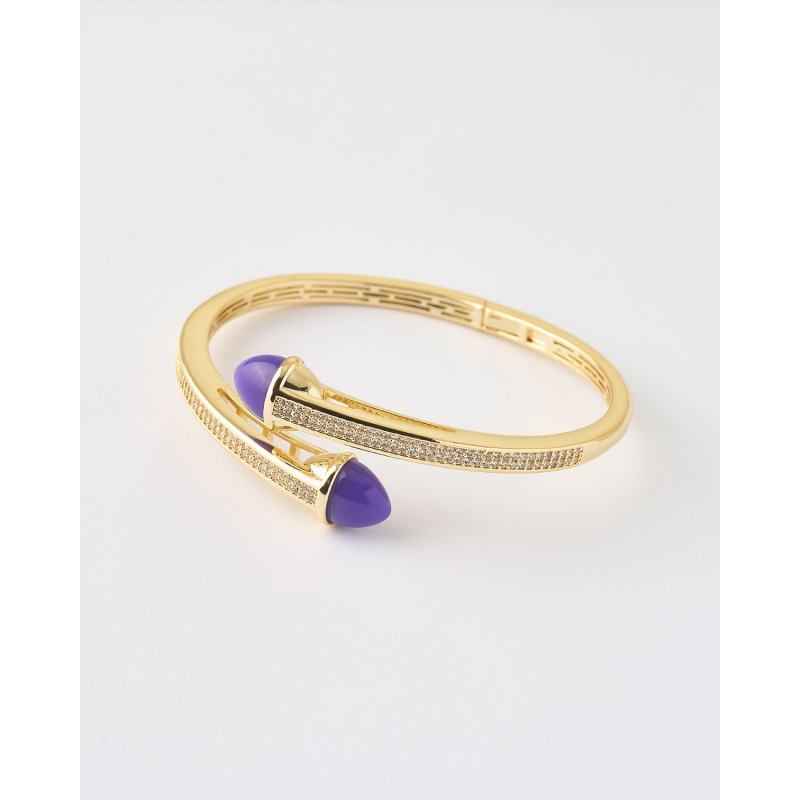 PULSERA BULLET CIRCONITAS Y ESMALTE...