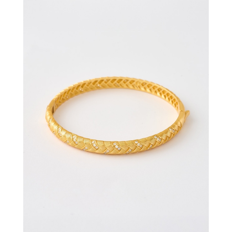 PULSERA TRENZADADA EN ESPIGA Y...