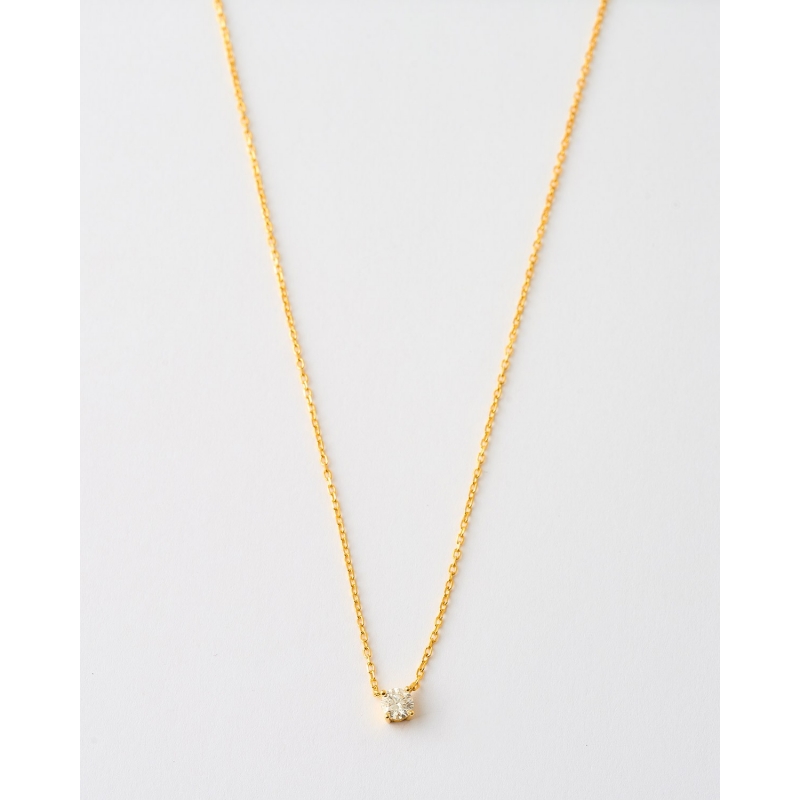 COLLAR MOISSANITA REDONDA 5MM - 0.5CT...