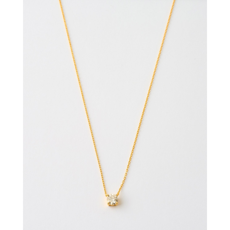 COLLAR MOISSANITA REDONDA 6MM - 0.8CT...