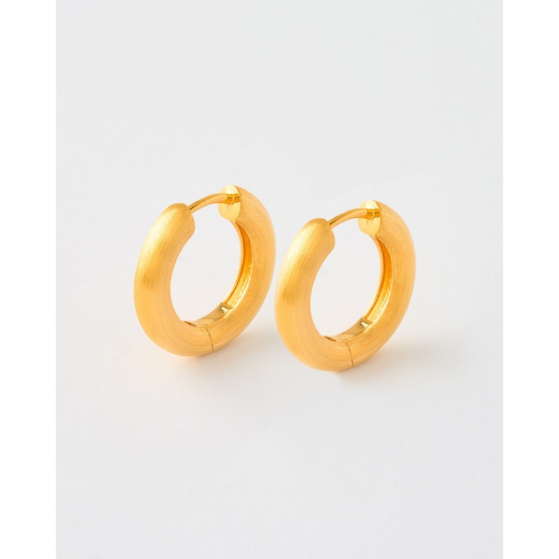 PENDIENTES ARO 19MM MATE - 4MM GROSOR