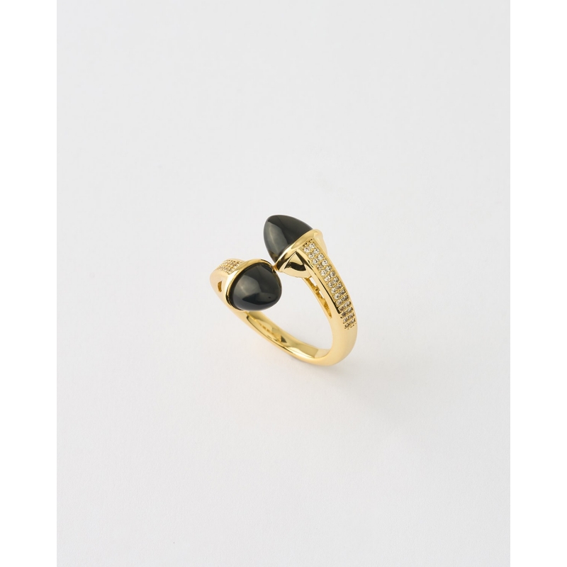 ANILLO BULLET CIRCONITAS Y ESMALTE...