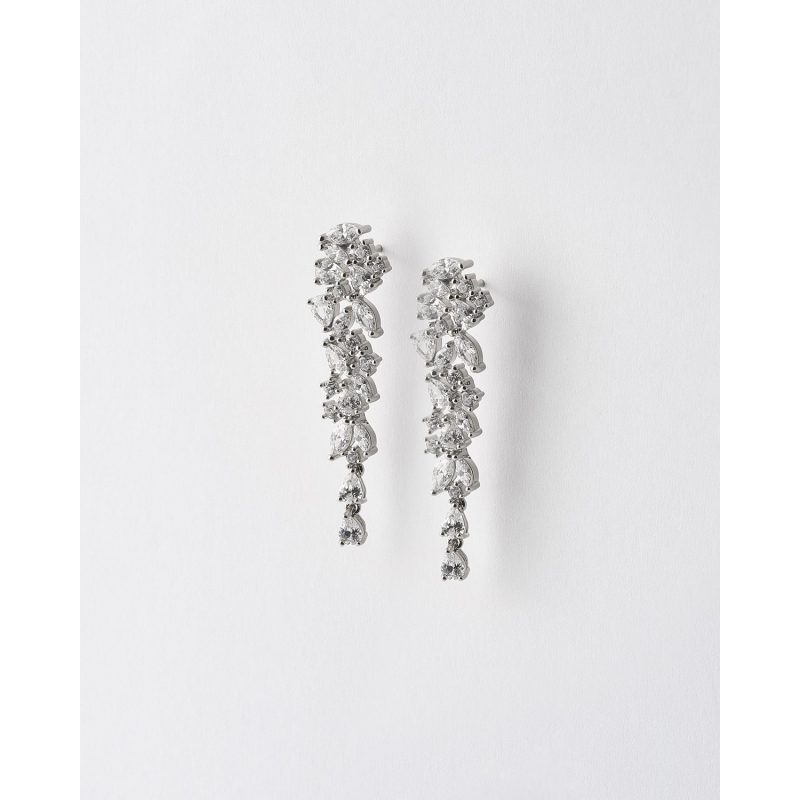 PENDIENTES LARGOS CIRCONITAS 40MM