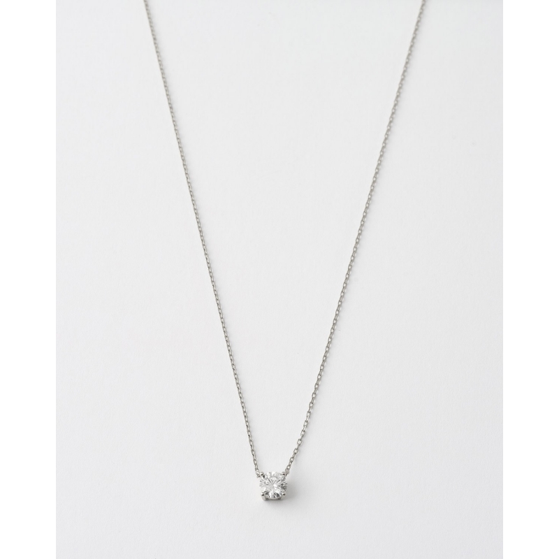 COLLAR MOISSANITA REDONDA 6MM - 0.8CT...