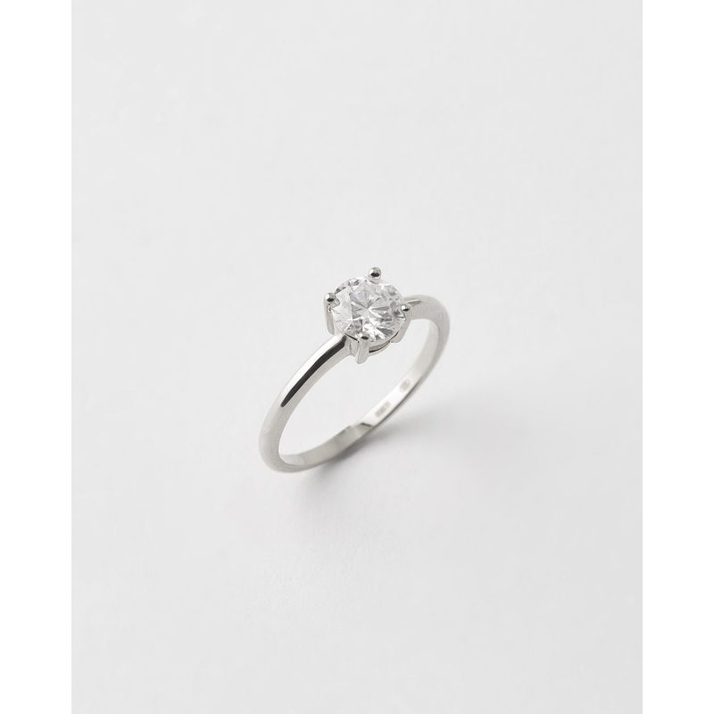 ANILLO MOISSANITA 6.5MM - 1.0CT 
