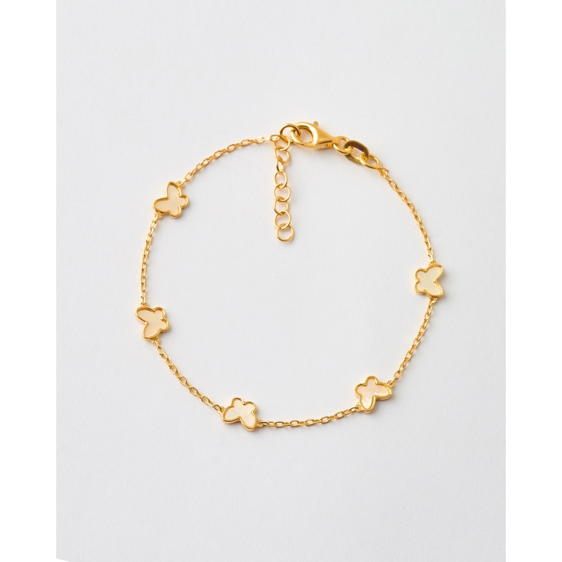 PULSERA MARIPOSAS 6MM MADRE PERLA -...
