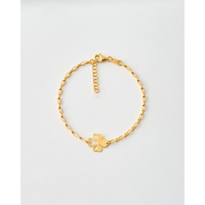 PULSERA TREBOL CALADO -...