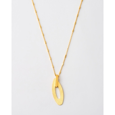 COLLAR HOJA MATE Y LISO...