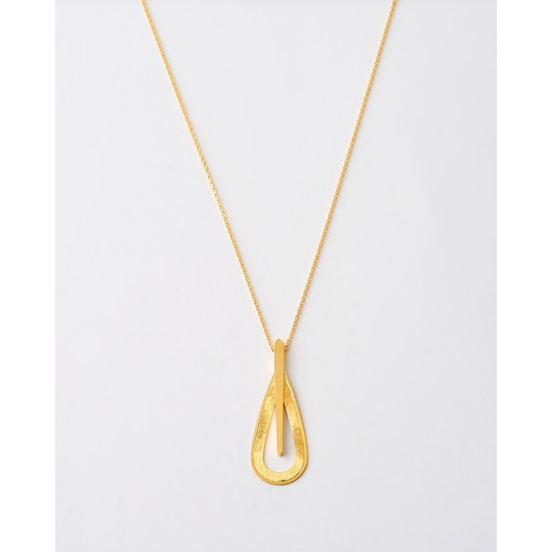 COLLAR LAGRIMA 33MM MATE LISO - 