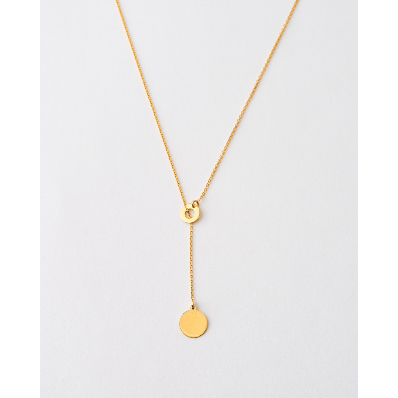 COLLAR CORBATA DOBLE CIRCULO - 40+3CM...