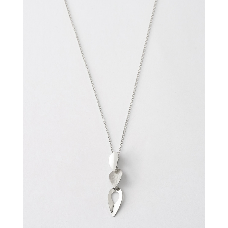 COLLAR TRIPLE HOJA MATE Y LISO -...