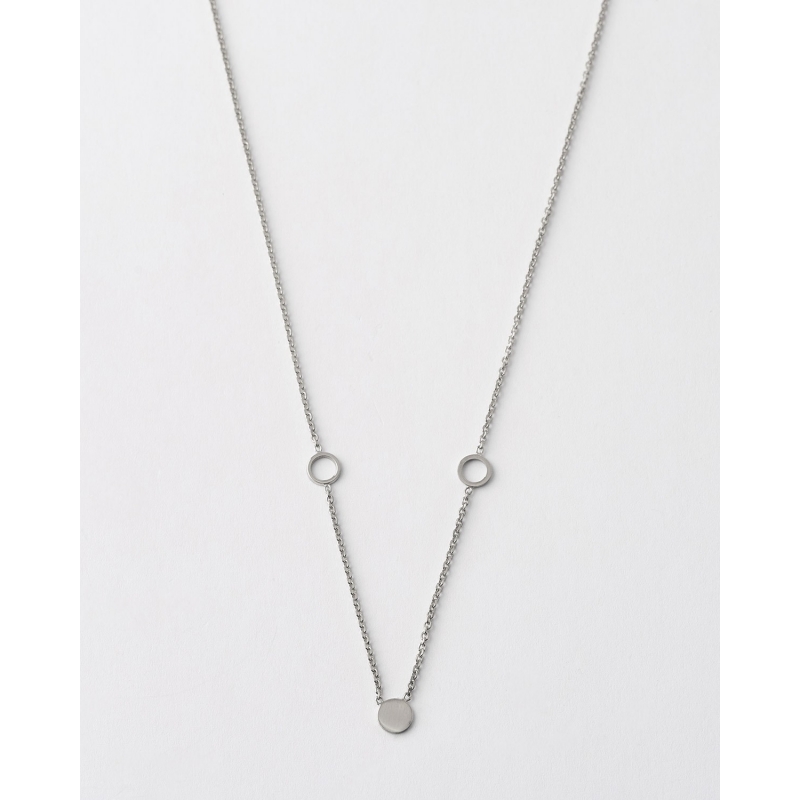 COLLAR TRIPLE CIRCULO - 40+5CM LARGO