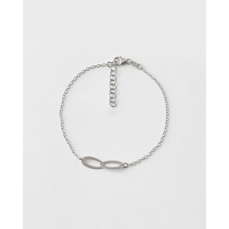 PULSERA OVALOS ENTRELAZADOS - 17+3CM...