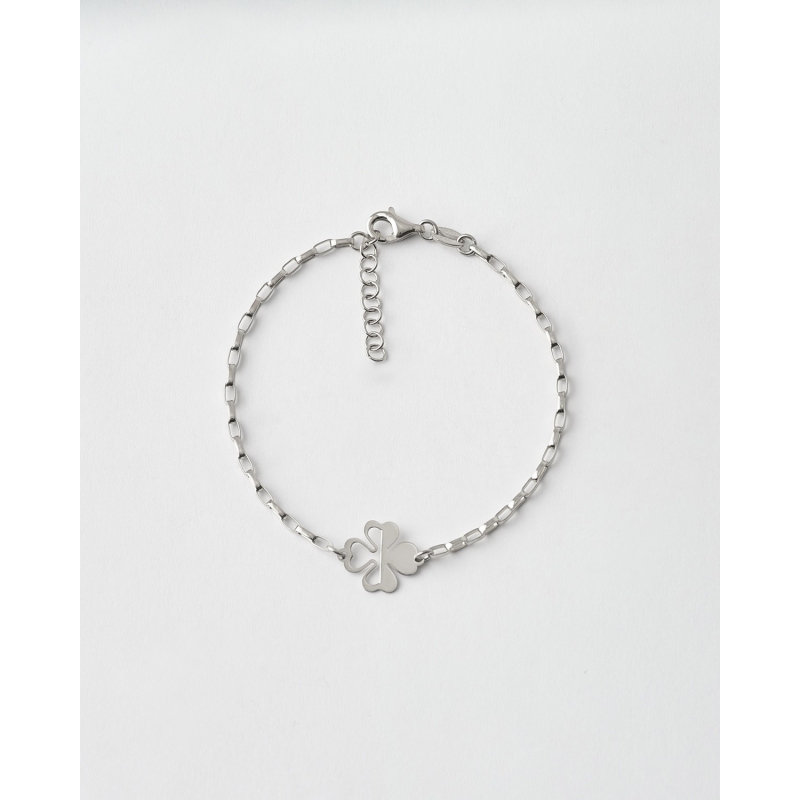 PULSERA TREBOL CALADO - 17+3CM LARGO