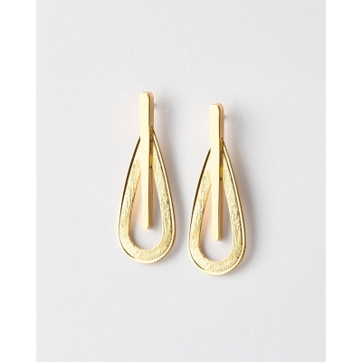 PENDIENTE LAGRIMA MATE Y...