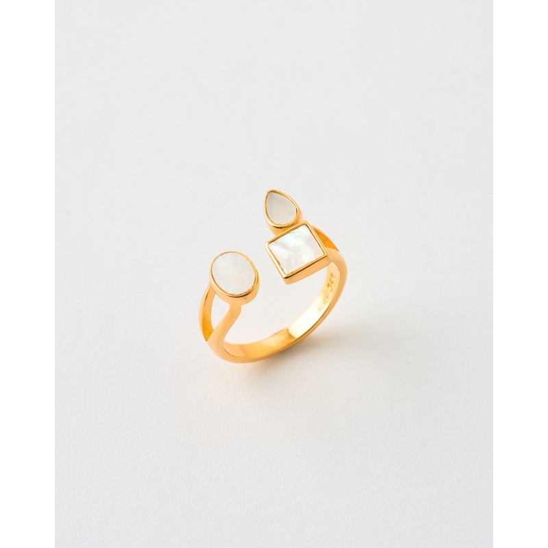 ANILLO 3 FORMAS MADREPERLA - TALLA...