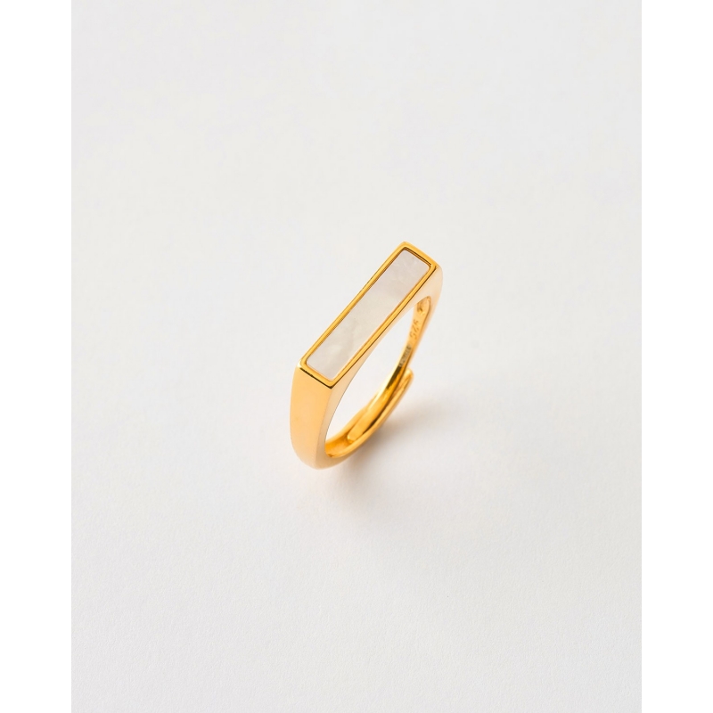 ANILLO BANDA MADREPERLA - TALLA...