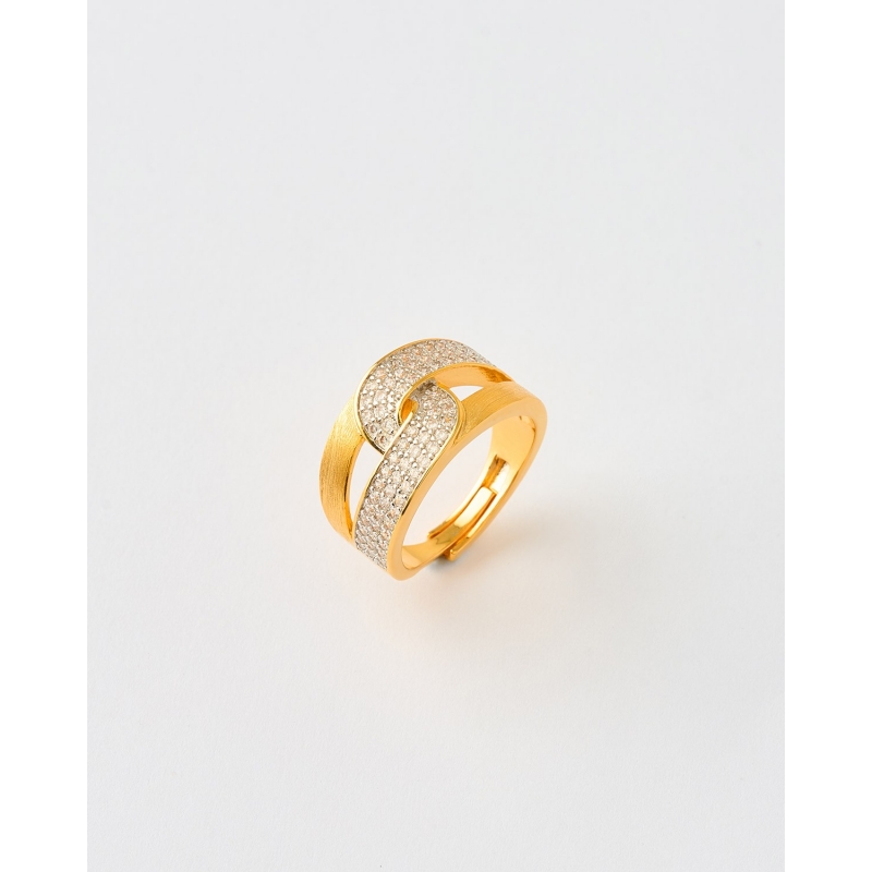 ANILLO DOBLE BANDA CIRCONITAS PAVE...