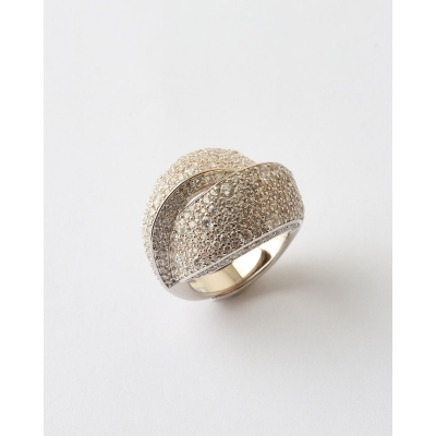 ANILLO DOBLE BANDA PAVE...