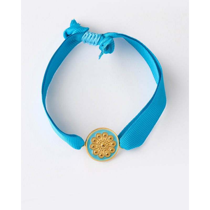 PULSERA AJUSTABLE BOTON CHARRO CINTA...