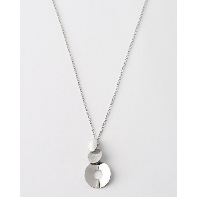 COLLAR TRIPLE CIRCULO MATE Y LISO -...