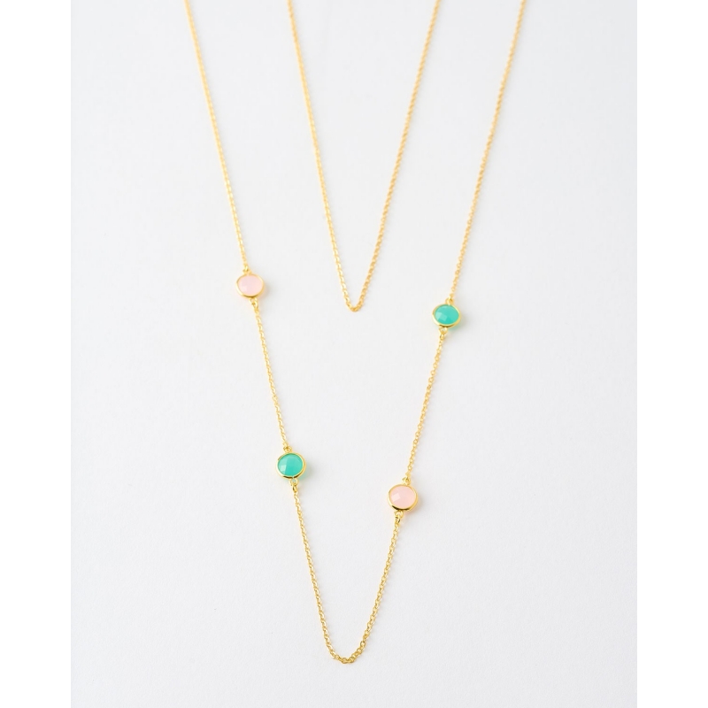 COLLAR PIEDRAS MULTI DOBLE ALRGO 36-...