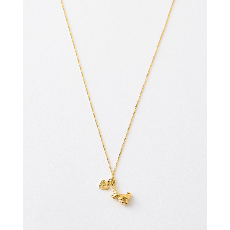 COLLAR COLGANTE PERRO Y CORAZON...