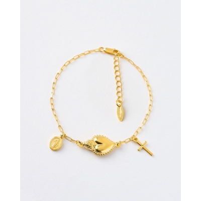 PULSERA MILAGROSA CORAZON Y...