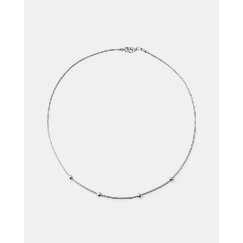 COLLAR CORDON 4 BOLAS 4MM, 42+6CM LARGO