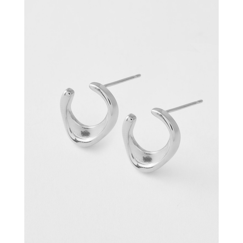 PENDIENTES ARO ABIERTO PRESION 16X13MM