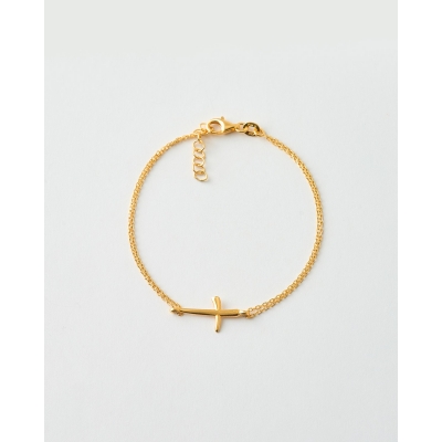 PULSERA CRUZ 15X10MM DOBLE...