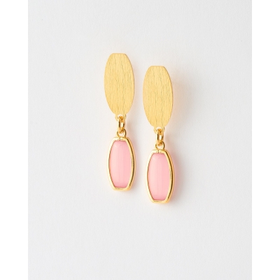 PENDIENTES CRISTAL OVALADO...