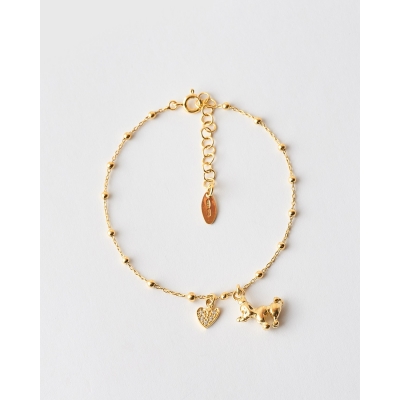 PULSERA COLGANTE PERRO Y...