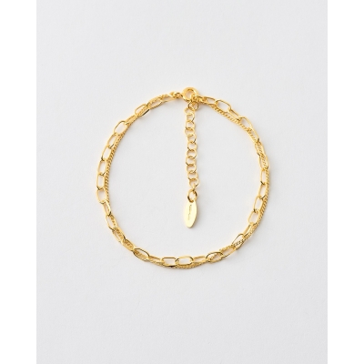 PULSERA DOBLE ESLABONES Y...