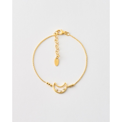 PULSERA LUNA Y CIRCONITAS...