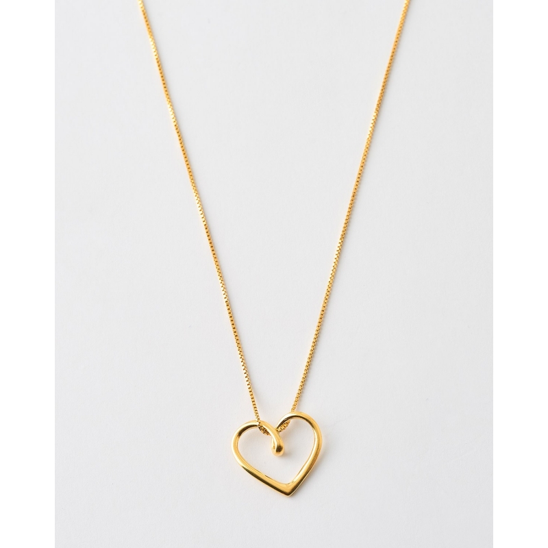 COLLAR CORAZON 18X15MM - 40+3CM LARGO