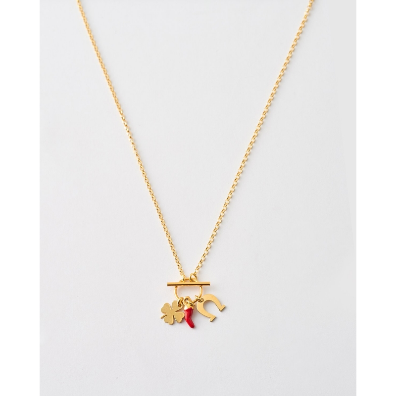 COLLAR MULTICHARM CORNICELLO BUENA...