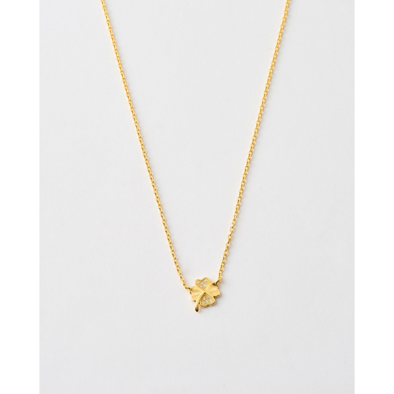 COLLAR TREBOL CIRCONITAS - 40+3,5CM...