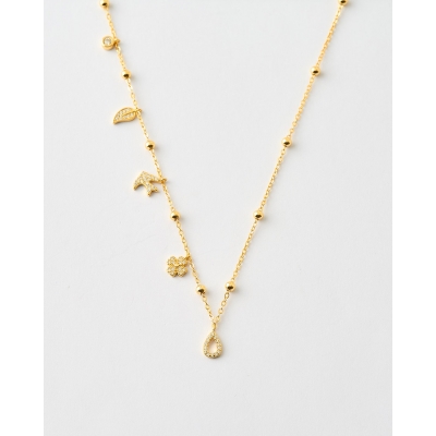 COLLAR CADENA BOLAS...