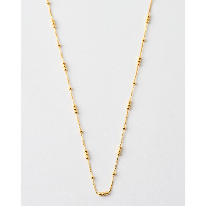 COLLAR CADENA BOLAS - 40+5CM LARGO