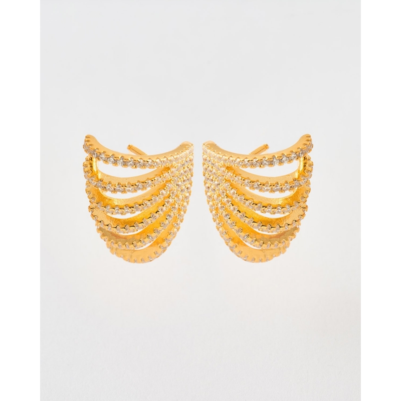 PENDIENTES TREPADORES 6 TIRAS CIRCONITAS