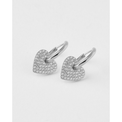 PENDIENTES ARO CORAZON 12X12MM